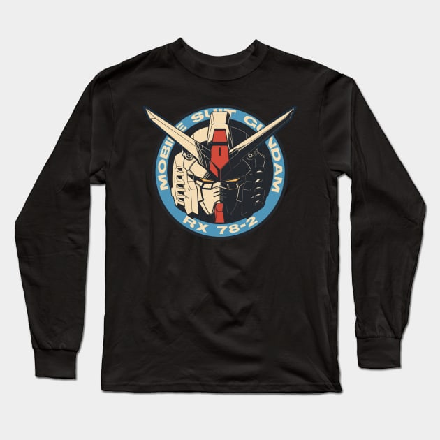 Gundam Badge Long Sleeve T-Shirt by WahyudiArtwork